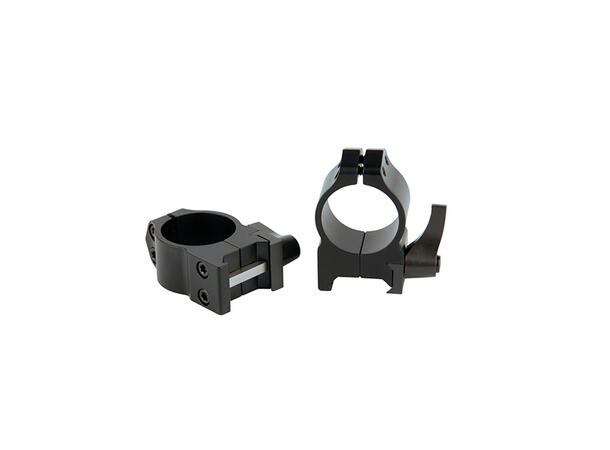 Warne Maxima Ring QD 1" Sort/Matte Warne Hurtigringer for Weaver/Picatinny 